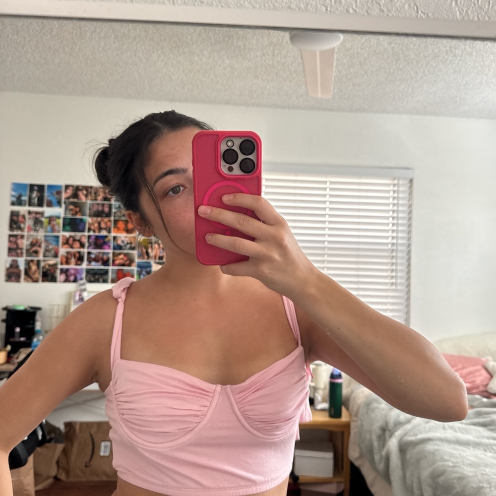 Light pink crop top